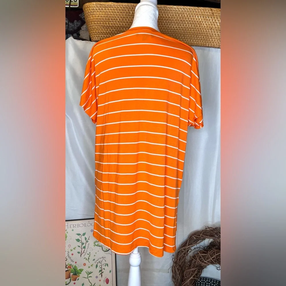 Gameday Caroline Clemson Tigers Orange Striped T-Shirt Size Medium - Picture 8 of 9